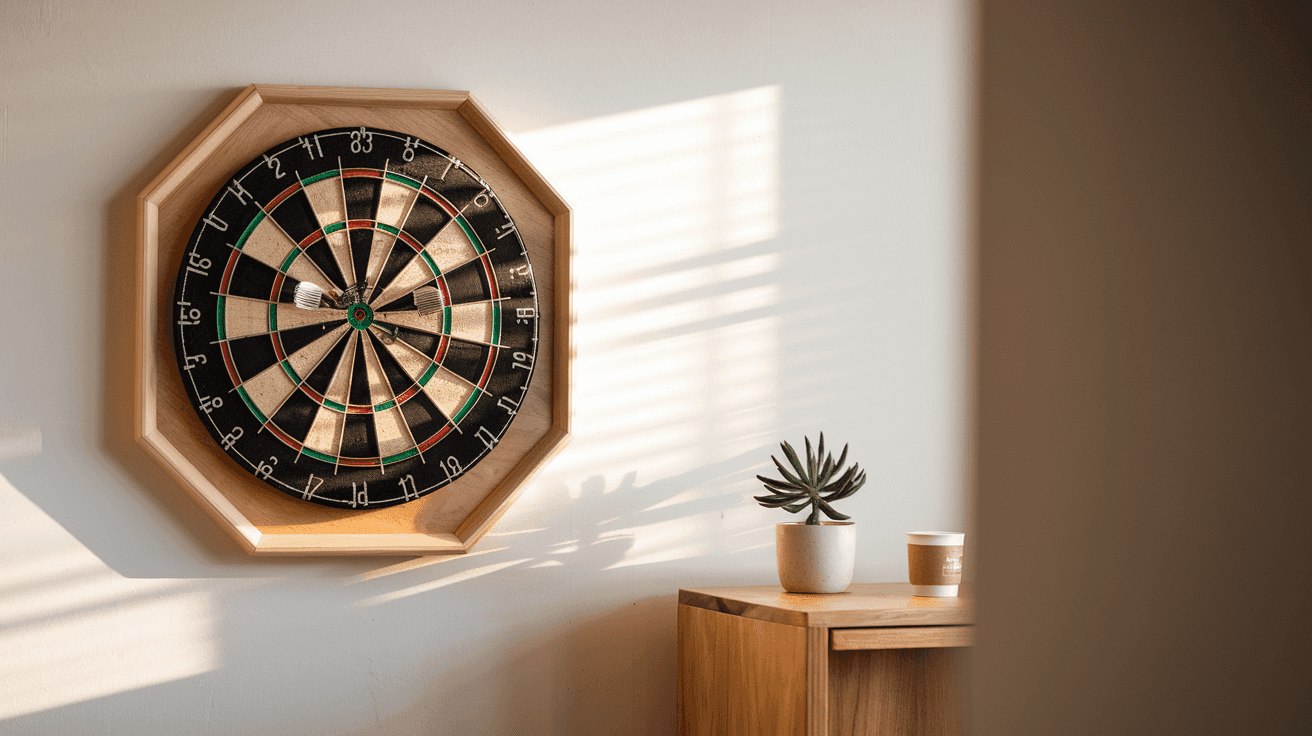 Billede der illustrerer bedste dartskive