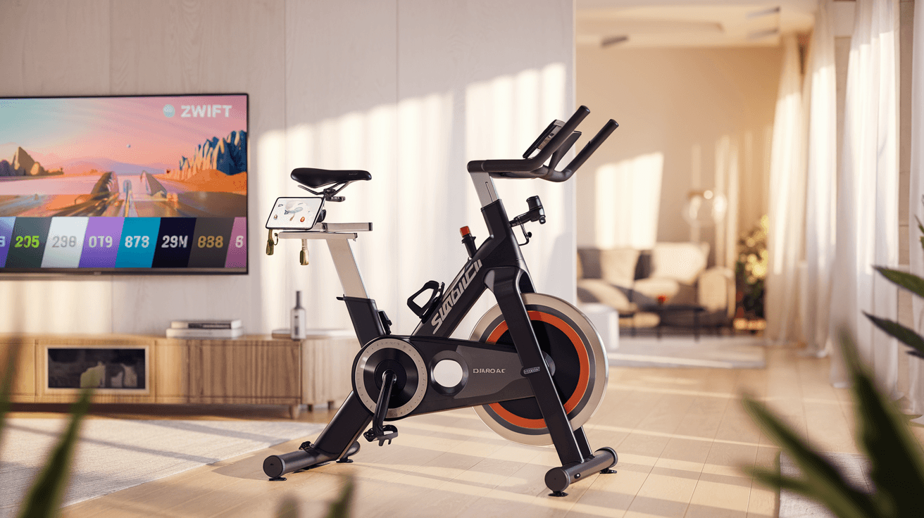 Billede der illustrerer bedste spinningcykel til zwift