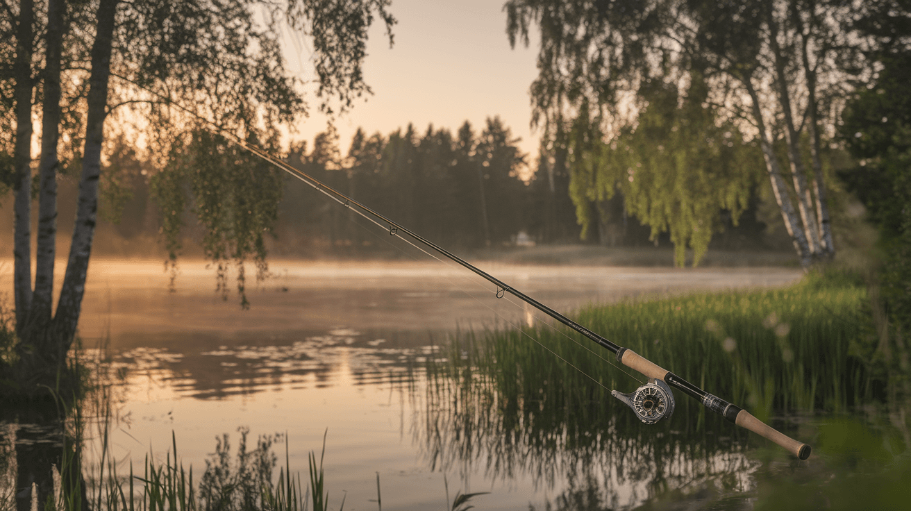 Billede der illustrerer bedste fiskestang - friluftsliv og udstyr