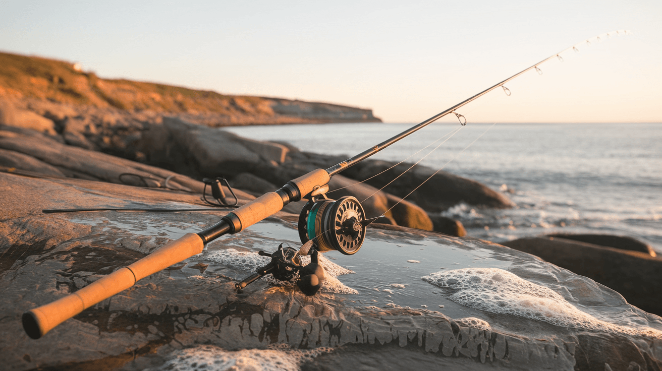 Billede der illustrerer bedste fiskestang til havørred - friluftsliv og udstyr