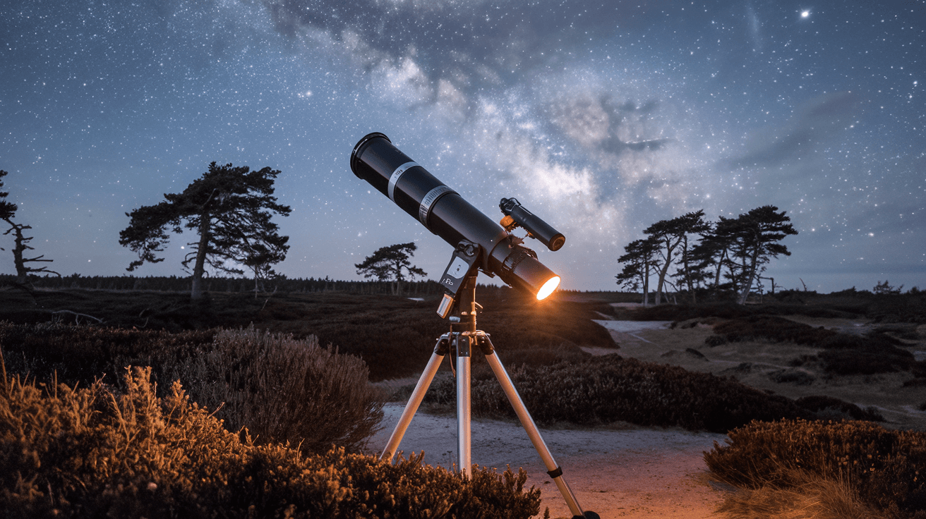 Billede der illustrerer bedste stjernekikkert - friluftsliv og udstyr