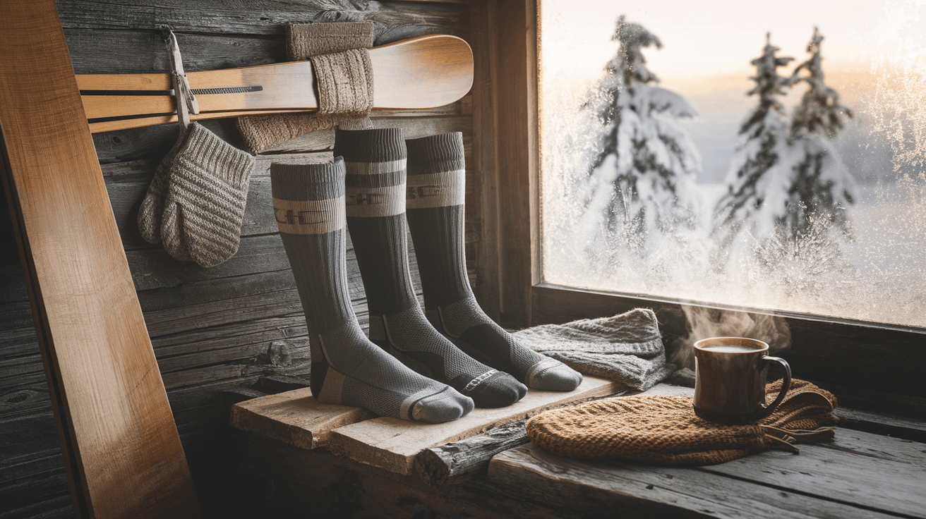 Billede der illustrerer bedste skistrømper - friluftsliv og udstyr