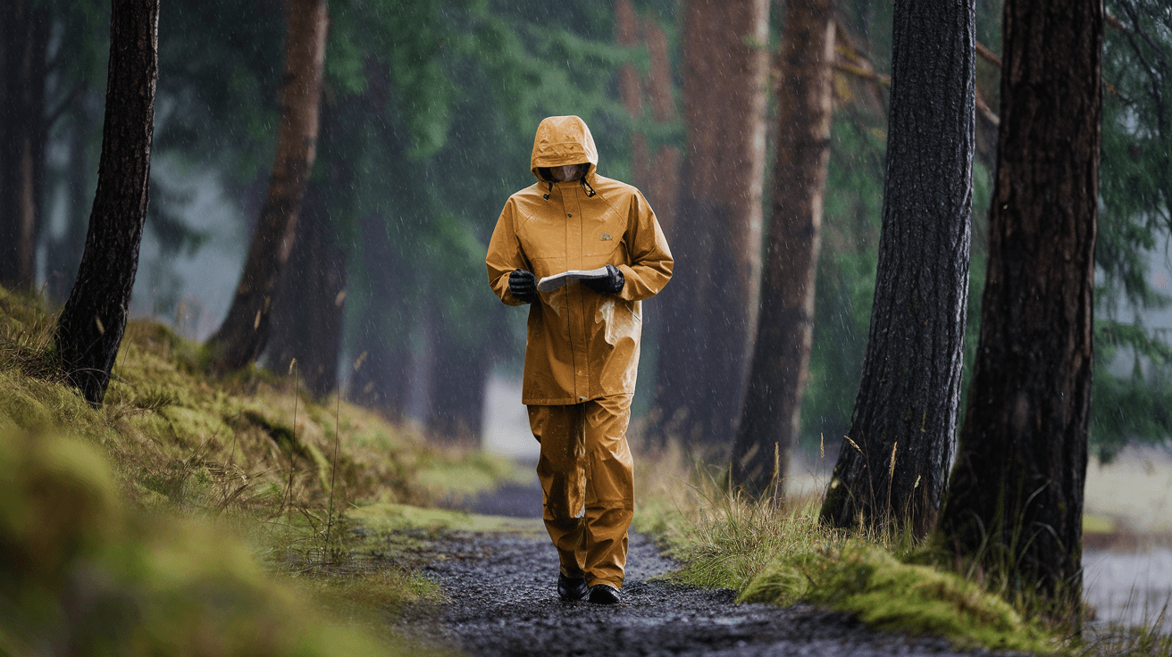 Billede der illustrerer bedste regntøj test year - friluftsliv og udstyr