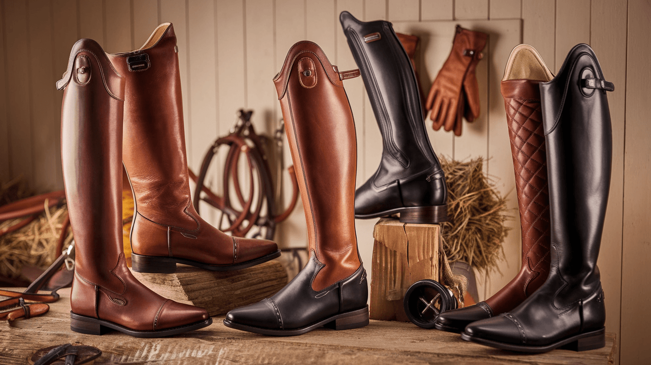 Billede der illustrerer bedste ridestøvler