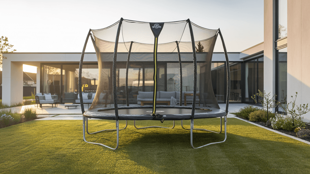 Billede der illustrerer bedste trampolin til nedgravning