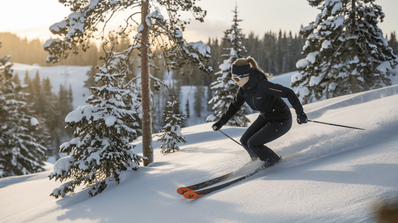 Billede der illustrerer bedste skibukser dame - friluftsliv og udstyr