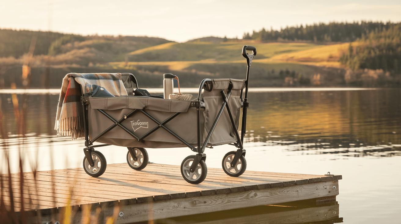 Billede der illustrerer bedste trækvogn foldbar - friluftsliv og udstyr