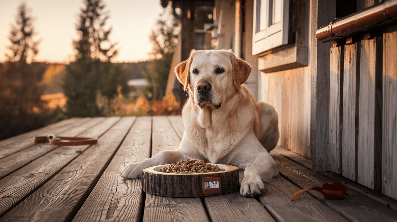 Billede der illustrerer bedste hundefoder til labrador