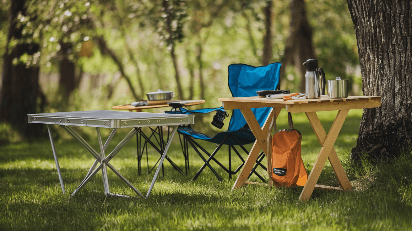 Billede der illustrerer bedste campingbord