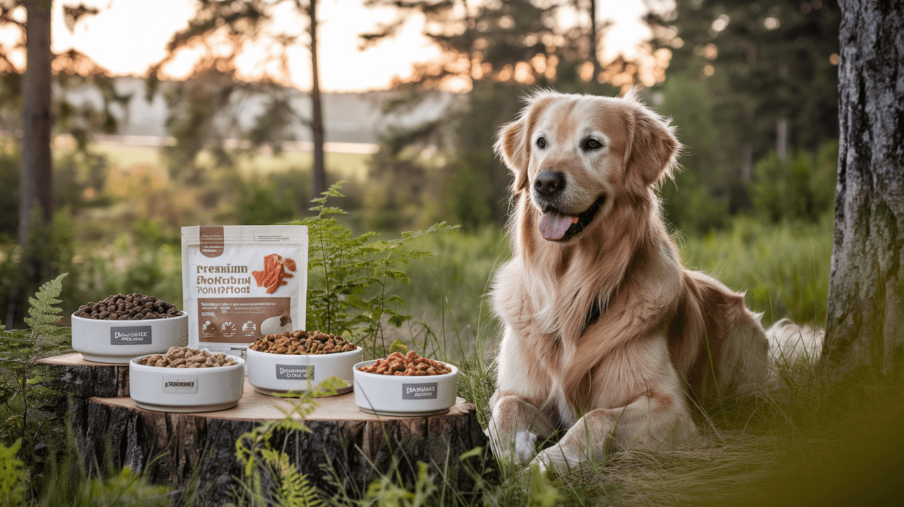 Billede der illustrerer bedste allergifoder til hunde