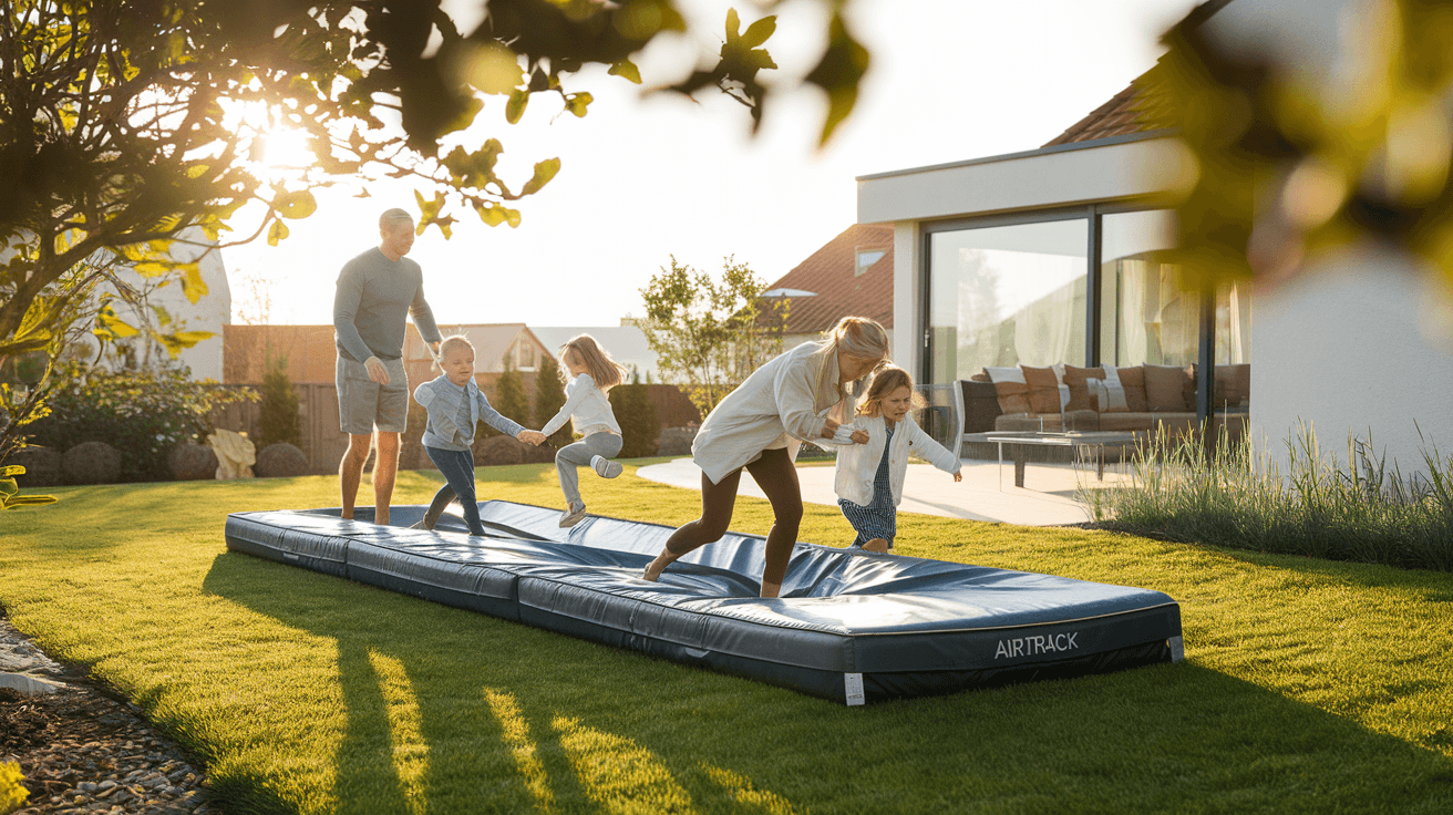 Billede der illustrerer bedste airtrack til haven