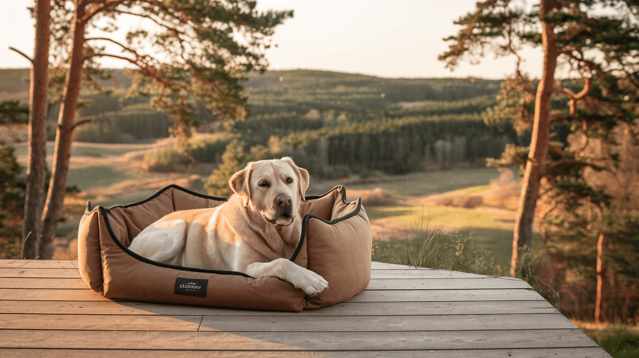 Billede der illustrerer bedste hundekurv til labrador