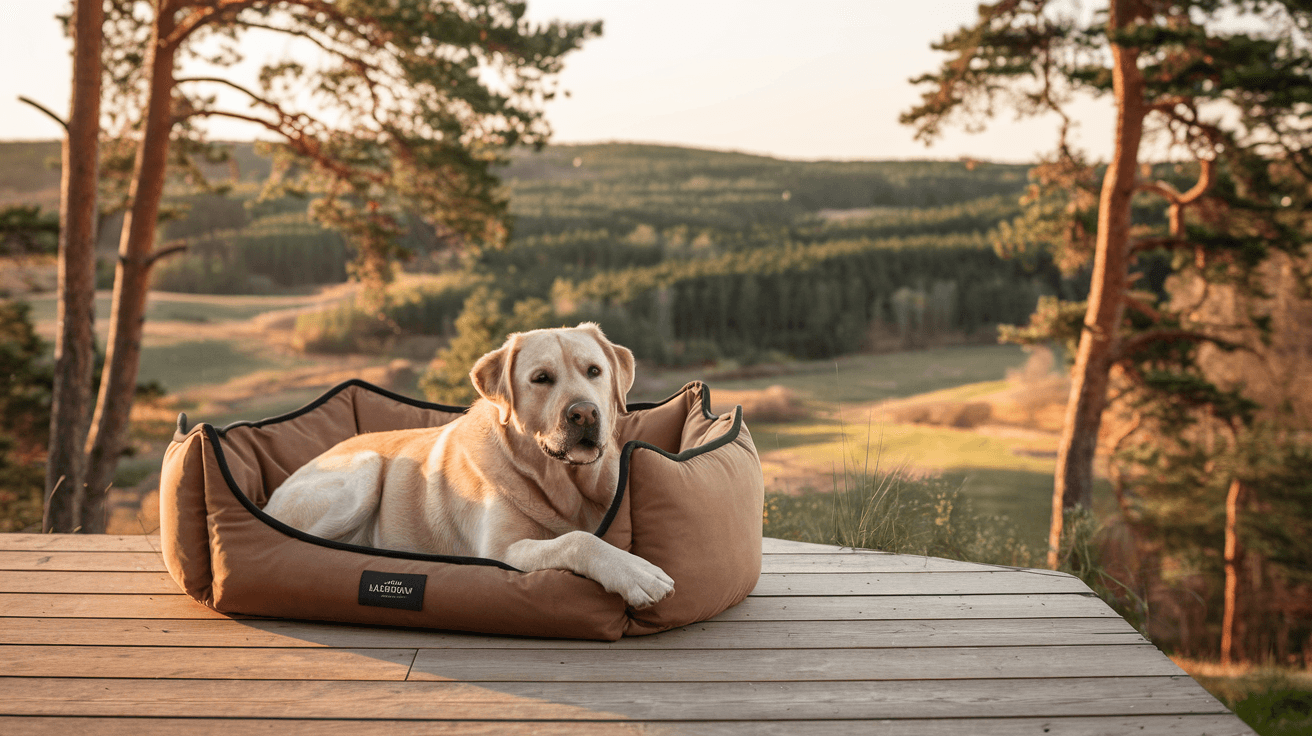 Billede der illustrerer bedste hundekurv til labrador
