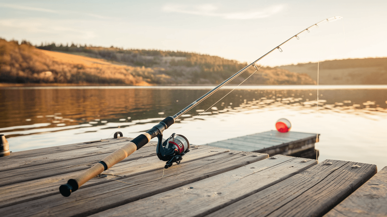 Billede der illustrerer bedste begynder fiskestang - friluftsliv og udstyr