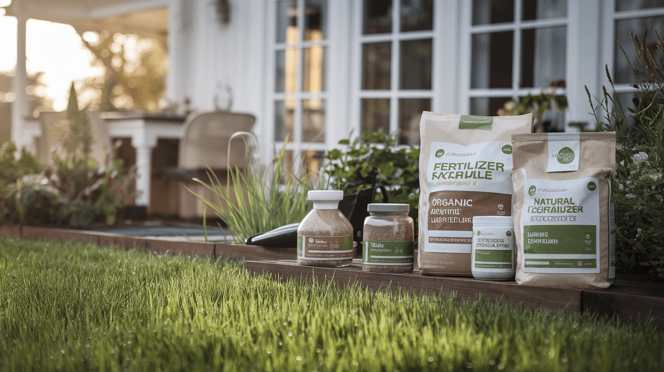 Billede der illustrerer bedste gødning til græsplæne
