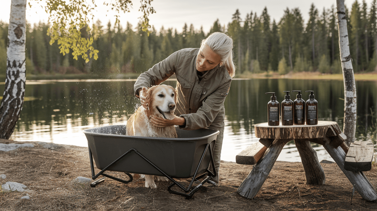 Billede der illustrerer bedste hundeshampoo