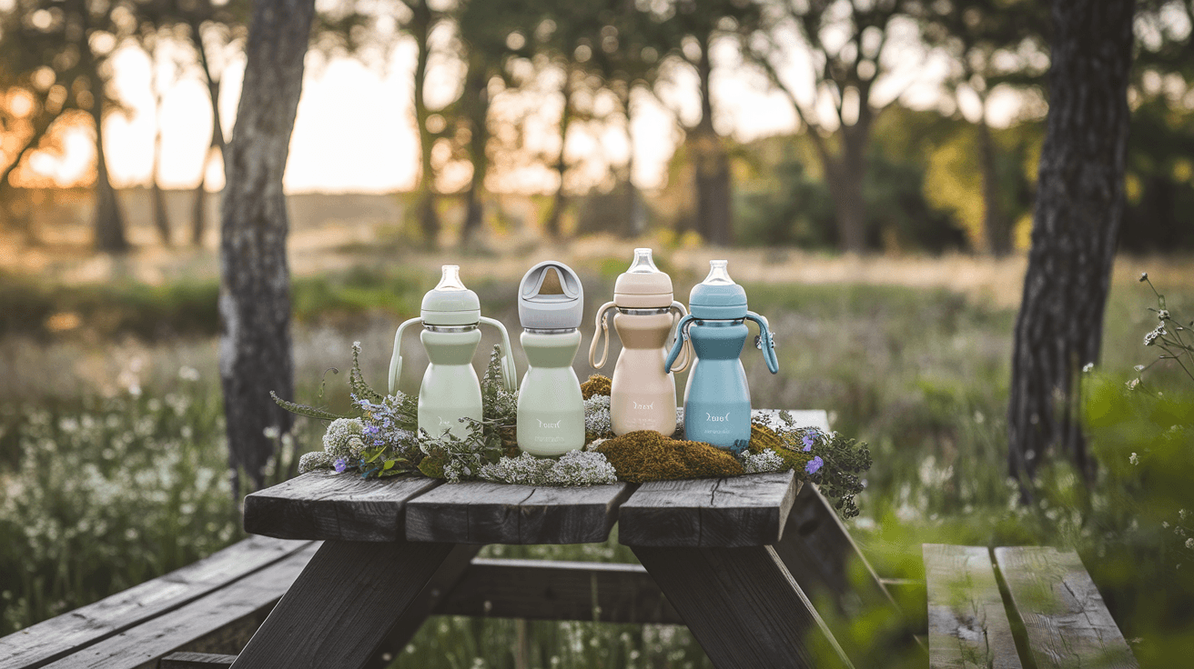 Billede der illustrerer bedste drikkedunk til baby - friluftsliv og udstyr