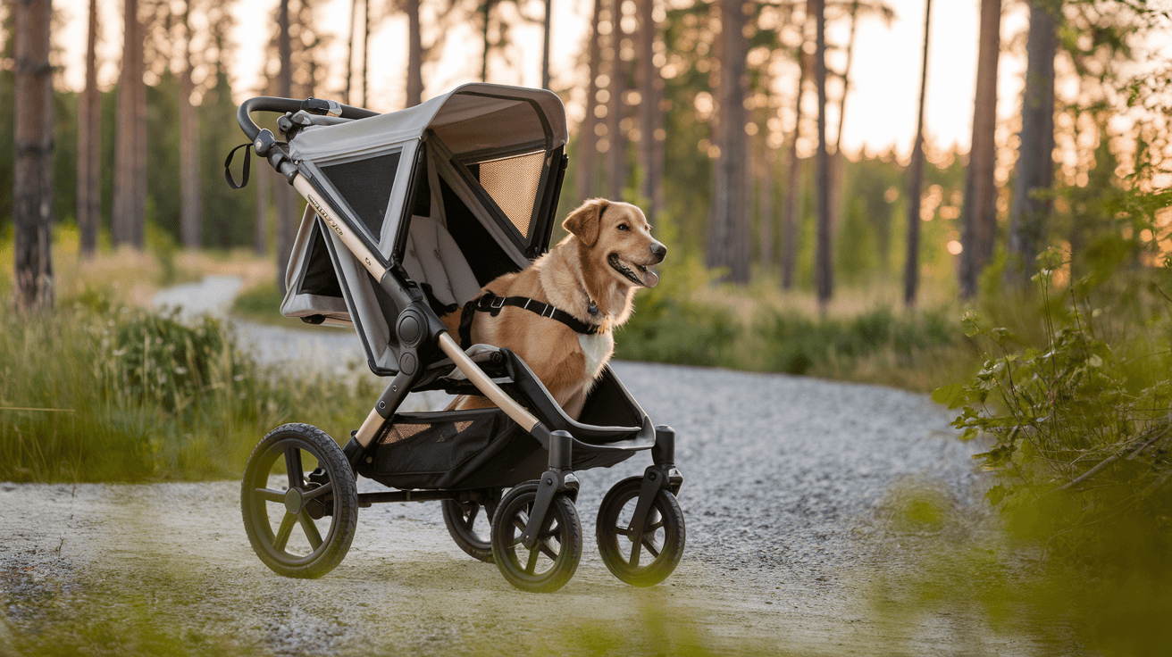 Billede der illustrerer bedste hundeklapvogn