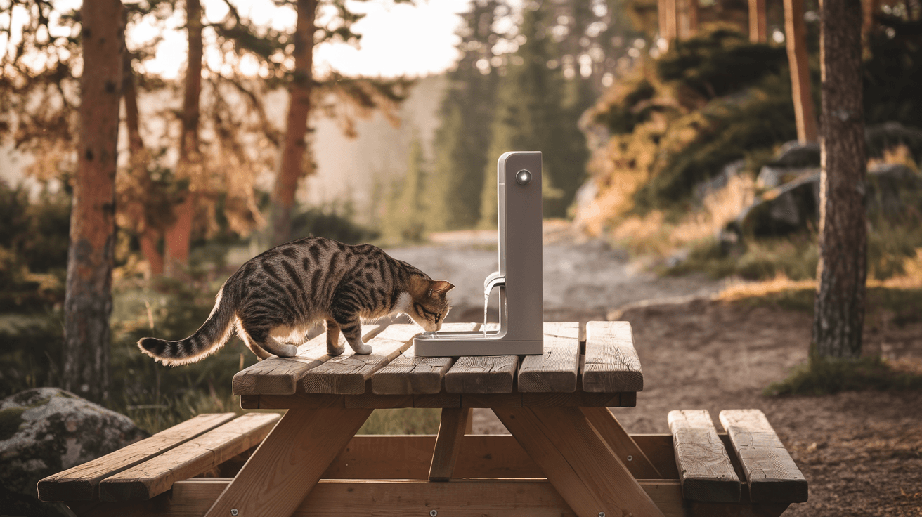 Billede der illustrerer bedste drikkefontæne kat