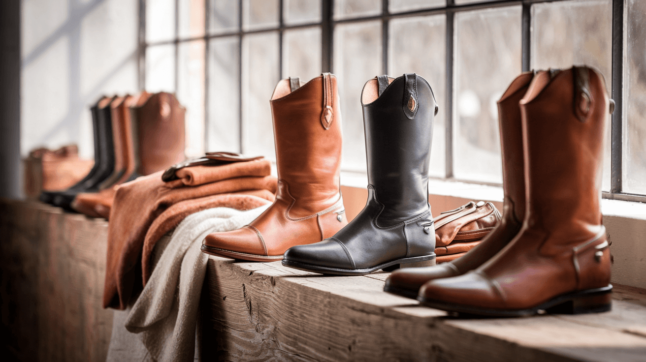 Billede der illustrerer bedste korte ridestøvler