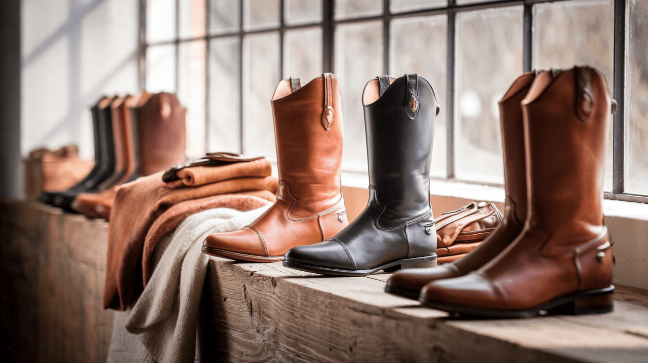 Billede der illustrerer bedste korte ridestøvler