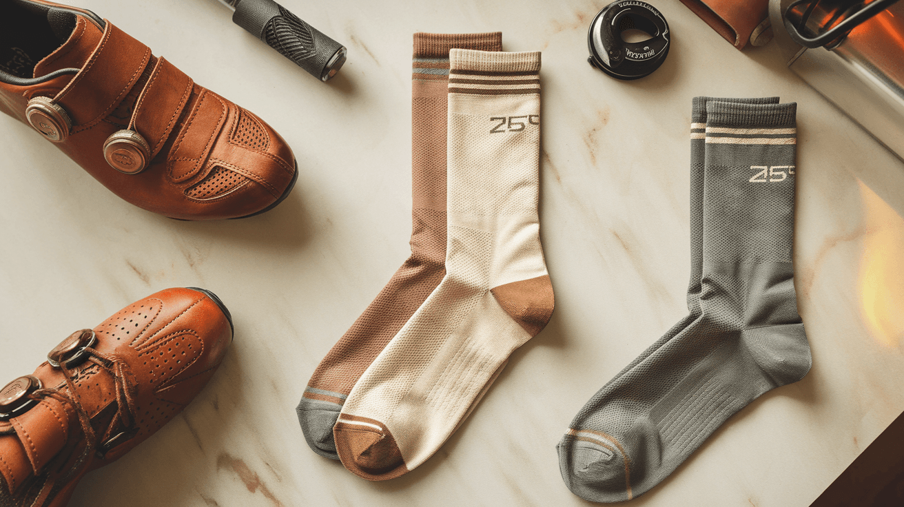 Billede der illustrerer bedste cykelstrømper