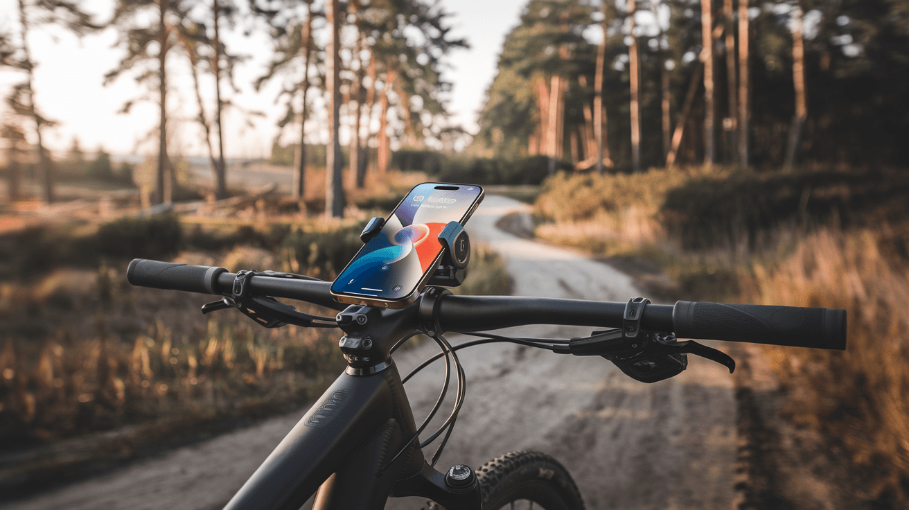 Billede der illustrerer bedste mobilholder til cykel - friluftsliv og udstyr