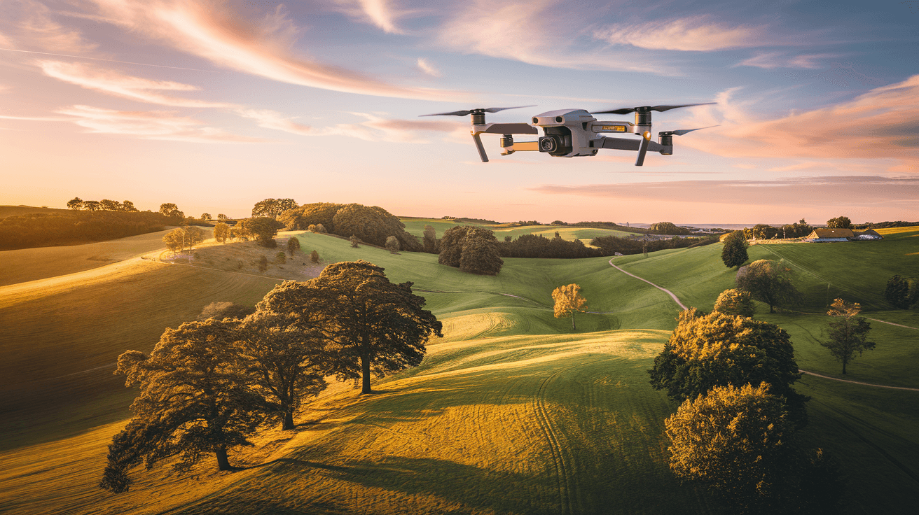 Billede der illustrerer bedste begynder drone - friluftsliv og udstyr