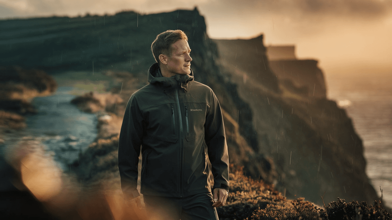 Billede der illustrerer bedste skaljakke herre - friluftsliv og udstyr