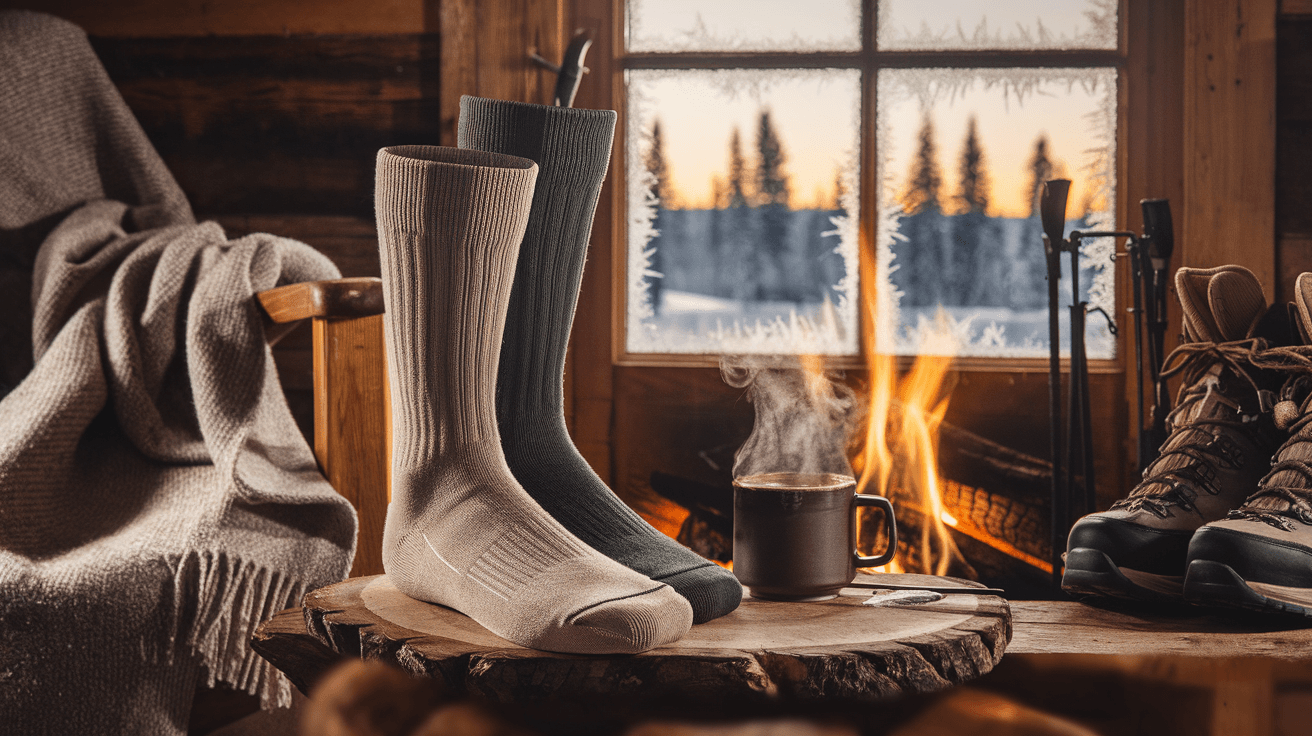Billede der illustrerer bedste varme sokker - friluftsliv og udstyr