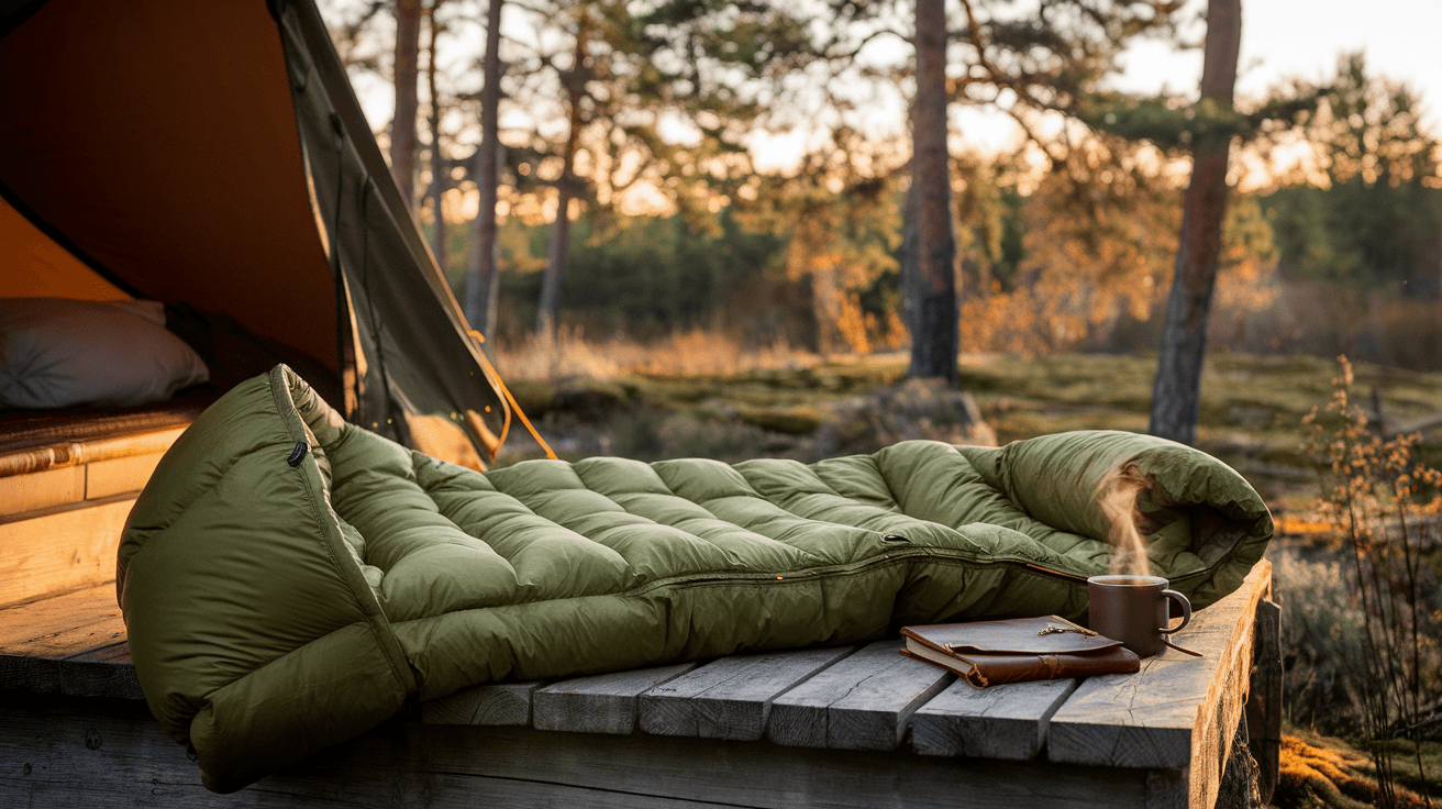 Billede der illustrerer bedste sovepose - friluftsliv og udstyr