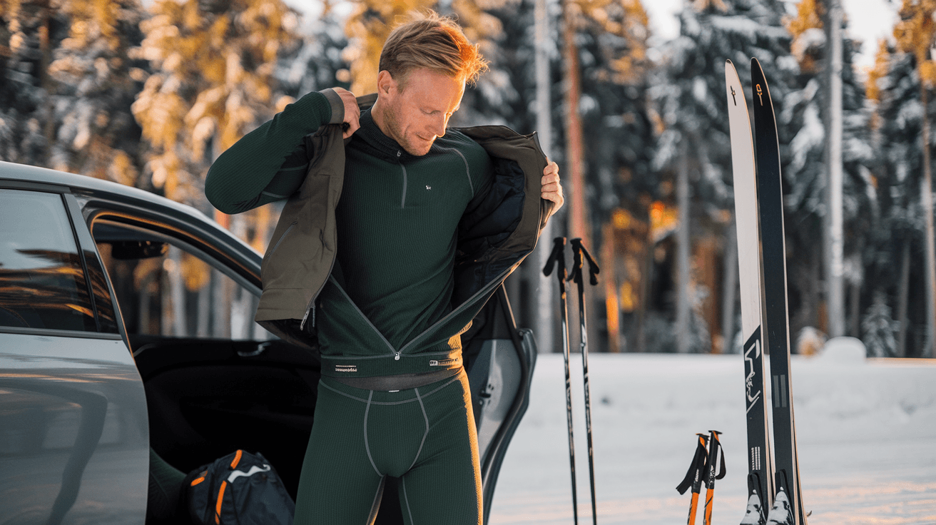 Billede der illustrerer bedste skiundertøj herre - friluftsliv og udstyr