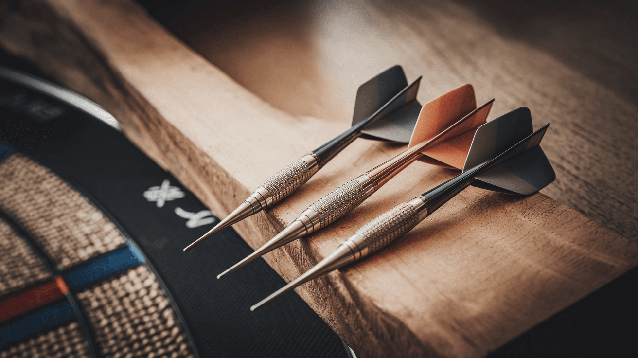 Billede der illustrerer bedste stål dartpile