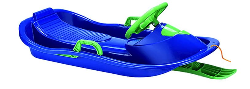 SnowRider Bobslæde med rat og bremser kælk